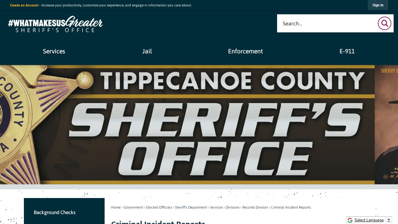 Criminal Incident Reports | Tippecanoe County, IN